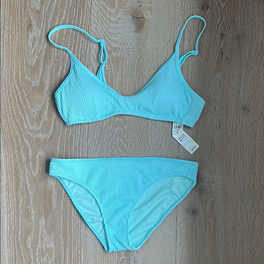 Aqua Blue Women's Bikini Set